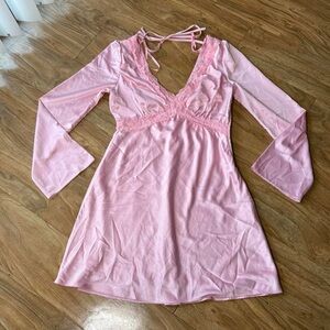 Pink Lace Dress